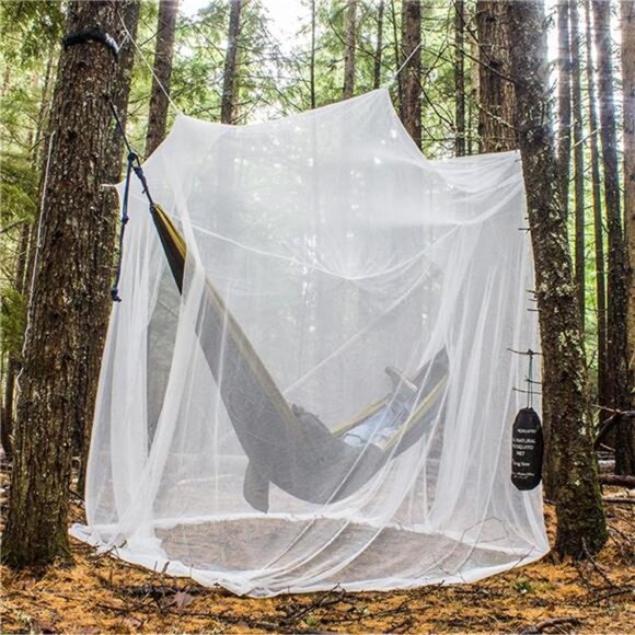 Ultra Large Mosquito Net with Carry Bag, Bug Netting with 2 Openings - Picture 1 of 6